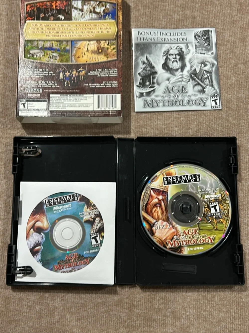 Microsoft Age of Mythology PC Game - Blue, Gold, White